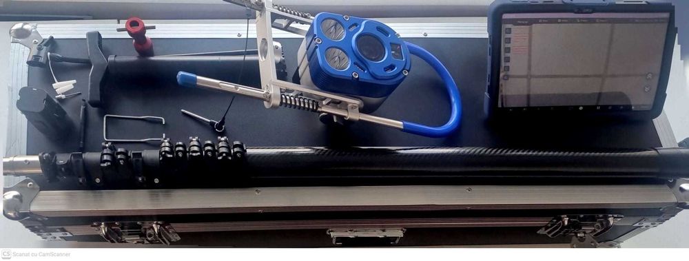 NOU camera de inspectie conducte 360 grade cu zoom 30X IP68