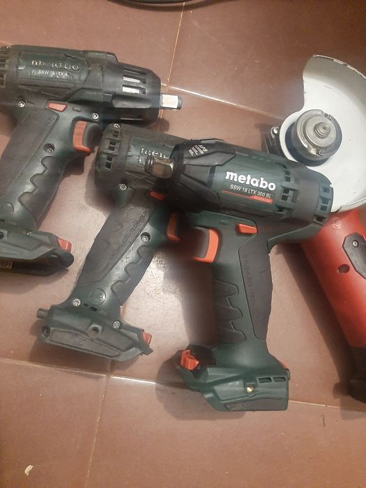Безчеткови гайковерти Метабо и ъглошлайф