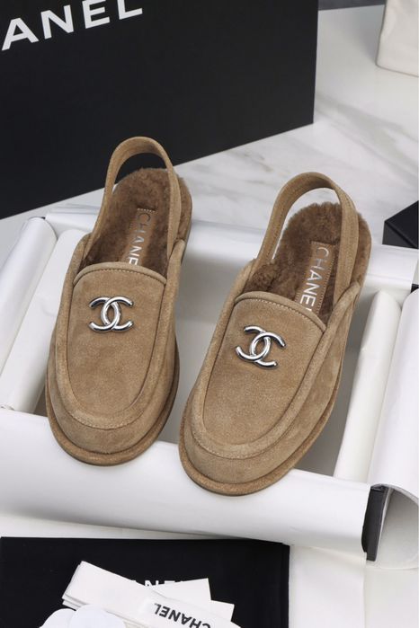 Mocasini Chanel lana pe comanda