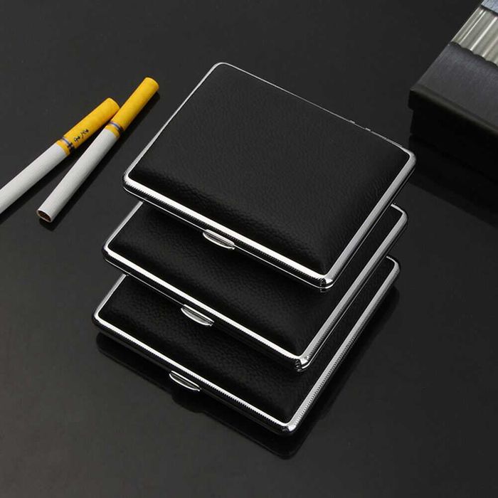 НОВА ЛУКСОЗНА ТАБАКЕРА. КОЖЕНИ ТАБАКЕРИ ЗА 100ММ, SLIM И 80ММ ЦИГАРИ.Tabakera Slim Cigarette Case Cigarette Box.Подарък за пушач Подарък за мъж и жена
