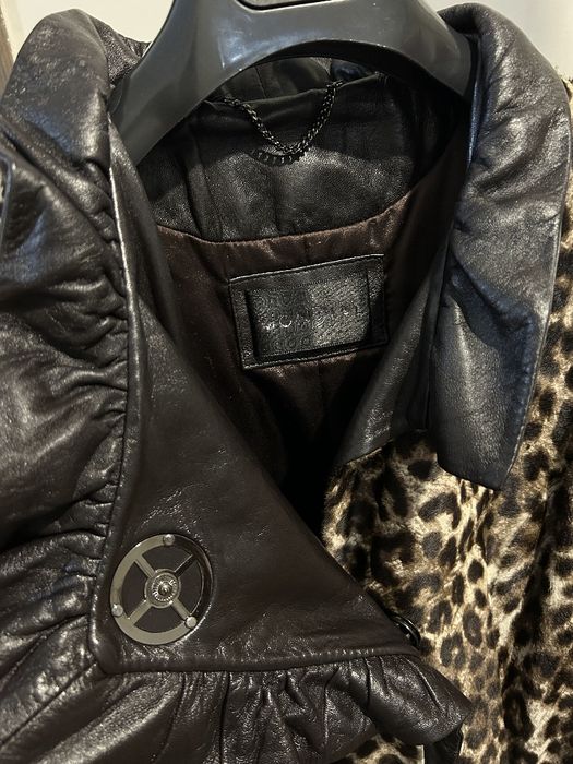 Плащ натуральный пони и кожа