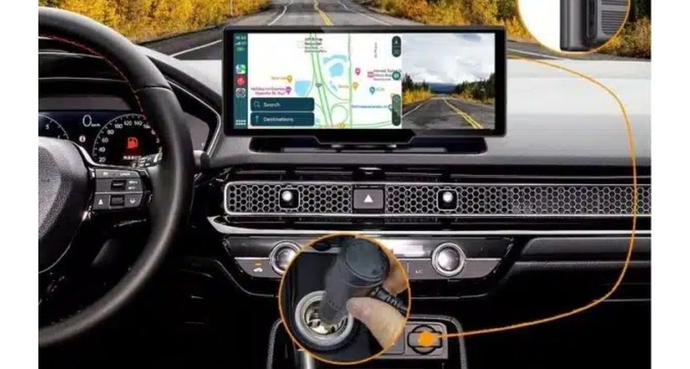 Navigație Auto Universală JRH 10.26″ Touchscreen, Wireless CarPlay/Android Auto, Cameră 4K cu camera marsarier