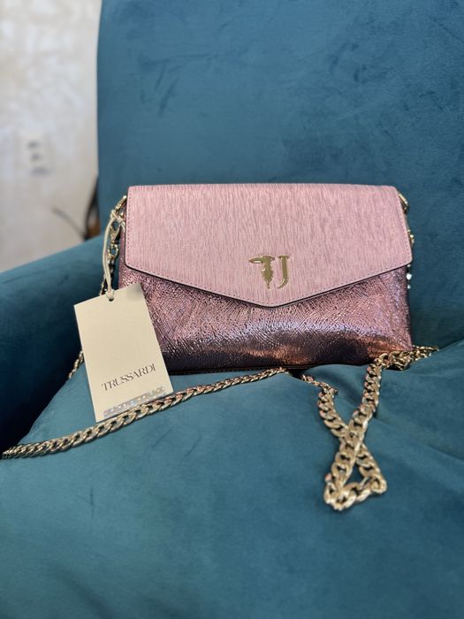 Дамска розова чанта Trussardi