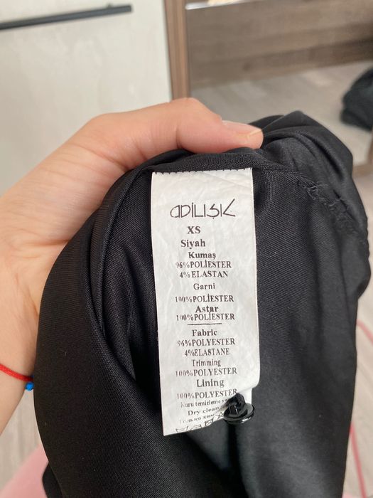 Черна дамска рокля с деколте на гърба р-р XS