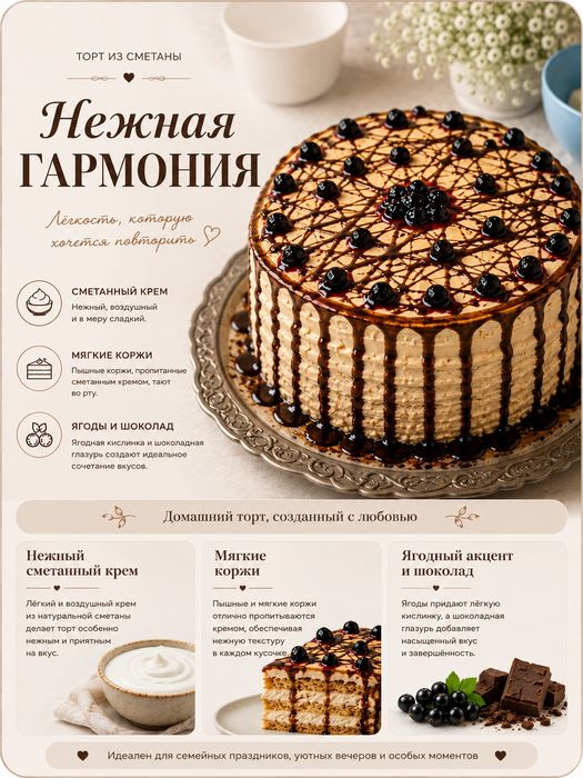 Домашние десерты, торты
