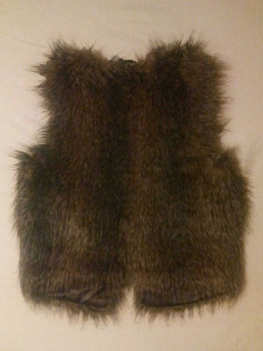 Елек от H&M, Divided, еко кожа с косъм