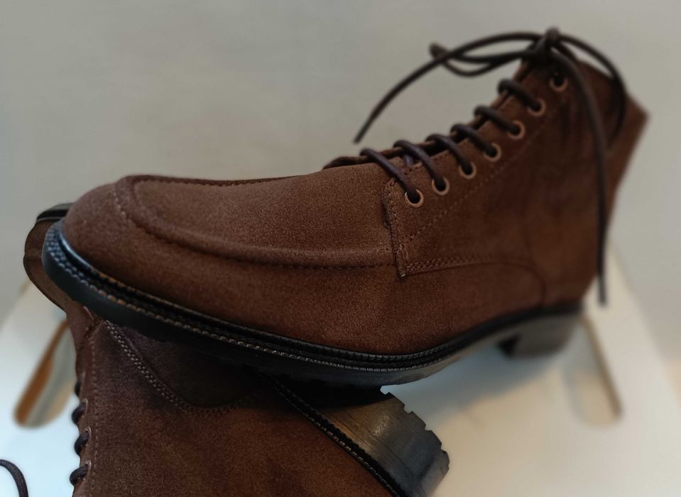 Ghete lace up 45 split toe lucrate manual Dahlin by Eberstal NOI piele