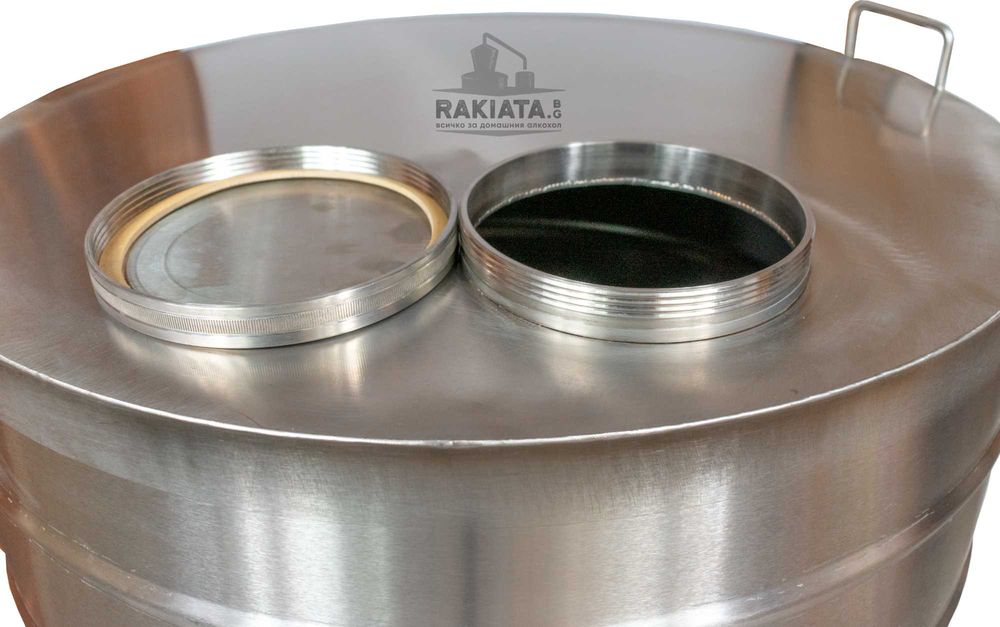 Съд от неръждаема стомана за вино 180Л с кран, Неръждаем съд, 20220177