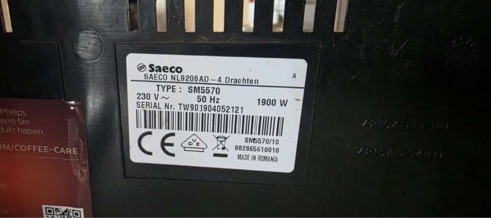 Aparat cafea phillips saeco sm5570/10