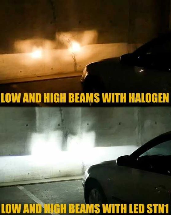 Лед крушки STN1 StreetTech H1/H4/H7/D1S/D2R 65W -1700% Повече светлина