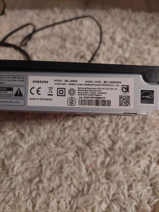 Vand Dvd Samsung 3D Blue Ray Bd-j 5500