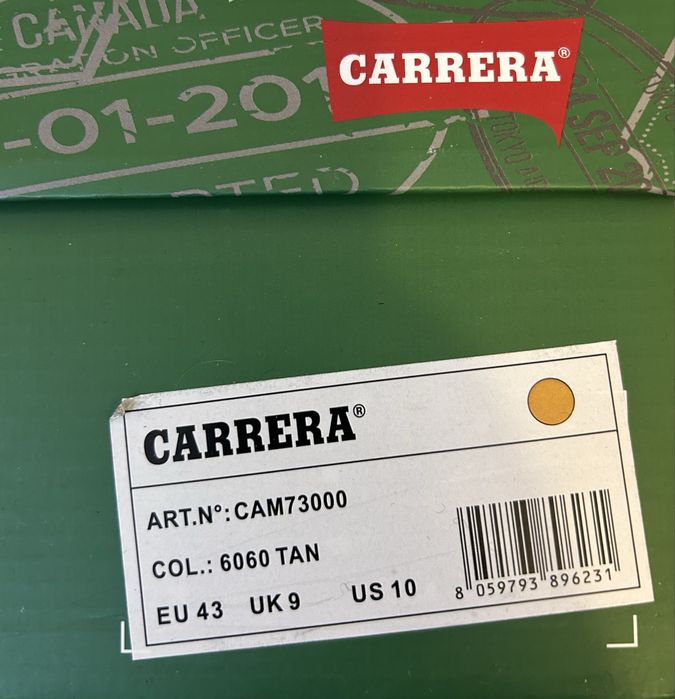 Зимни мъжки боти от естествена кожа Carrera