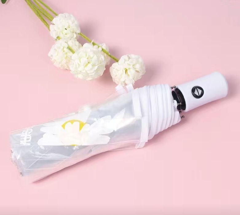 Зонт прозрачный белый автомат