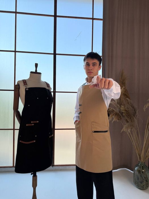 Профессиональный фартук для официантов / бариста / поваров — пошив под