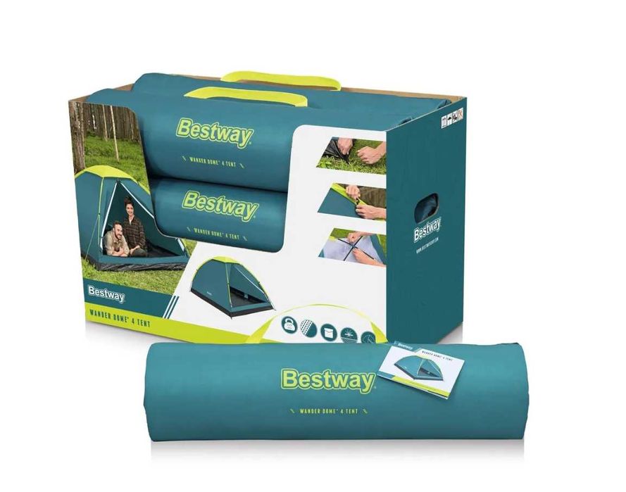 Палатка BestWay-68143b 4-местная 240x200x135 см Доставка бесплатно