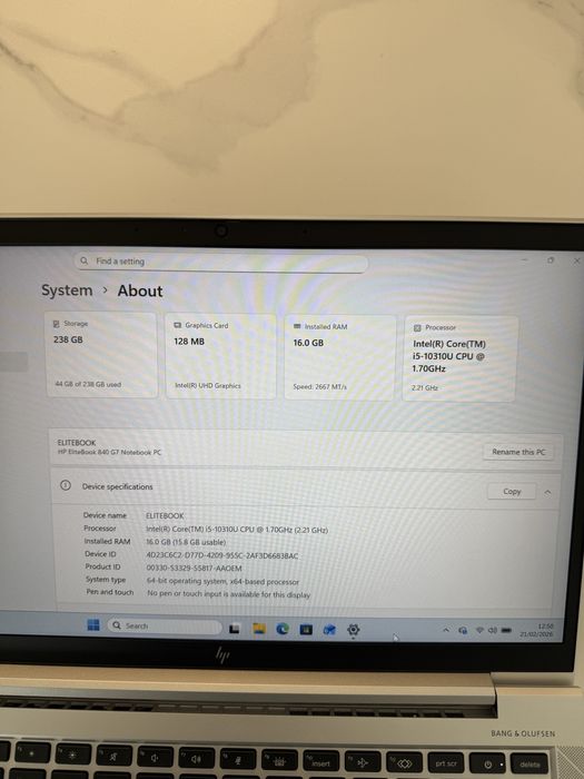 Laptop HP EliteBook 840 G7, impecabil