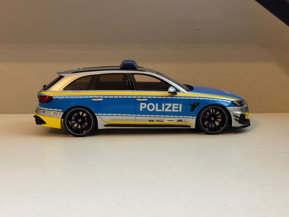 Macheta Audi ABT RS4-R Polizei 1:18 GT Spirit GT817
