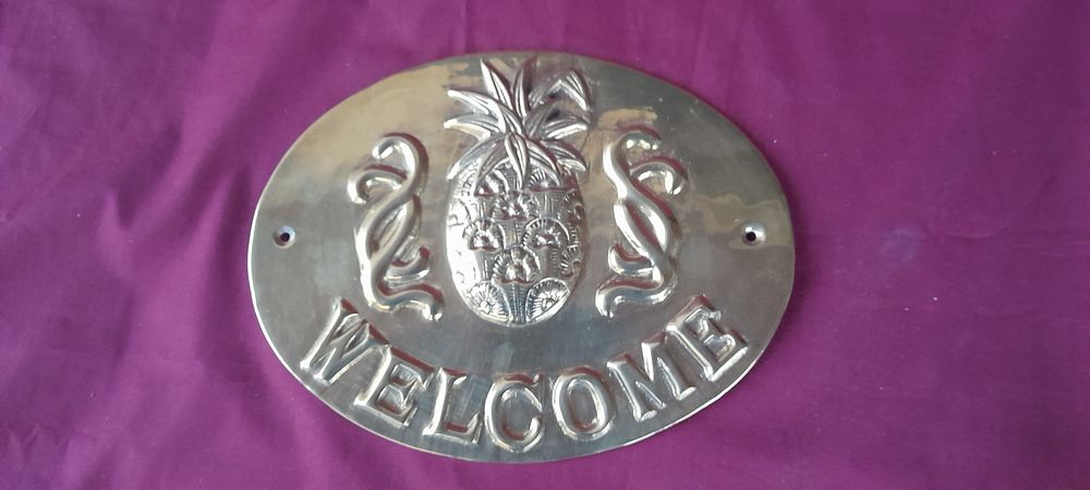 Placa din bronz pentru intrare