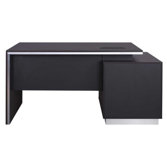 Офис бюро Puzzle-Home Rosewood 180x80x76см, в цвят сиво и венге