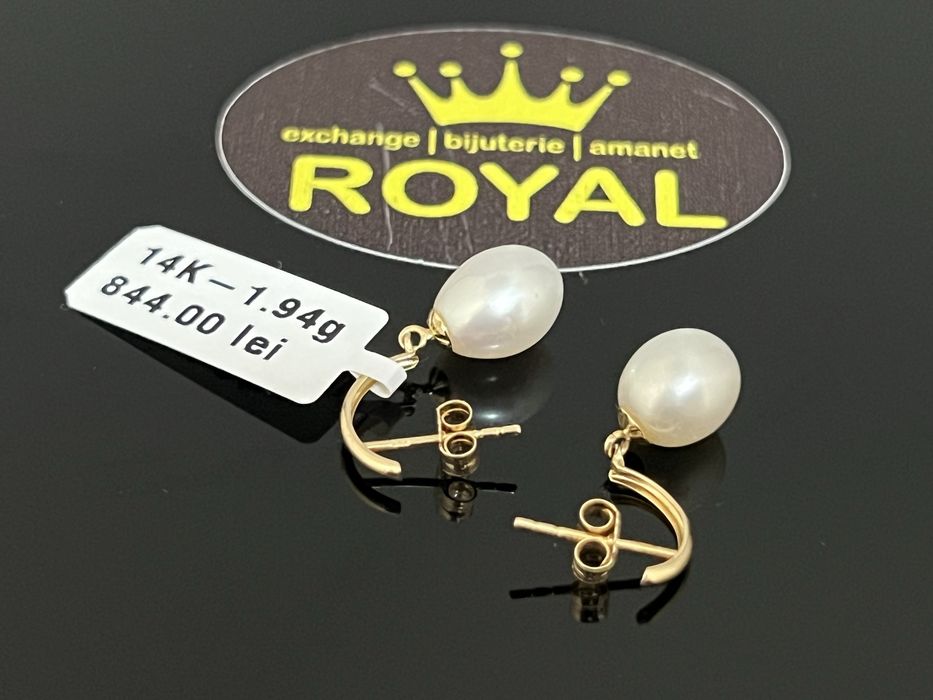 Bijuteria Royal CB : Cercei dama aur 14K  1,94 grame