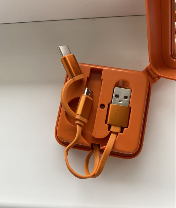 Kit cablu încărcare 3-în-1 cu oglindă,Micro USB & Type-C ,1 m