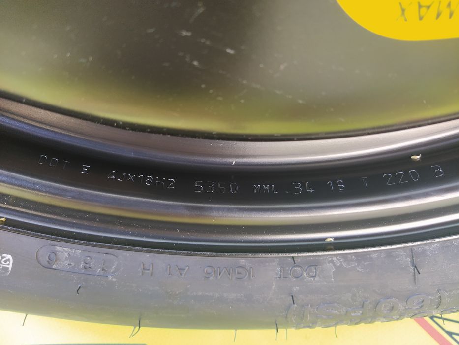 Roata rezerva slim Vw Tiguan 2016+ Audi Q3 Skoda Kodiaq 145 85 80 R18