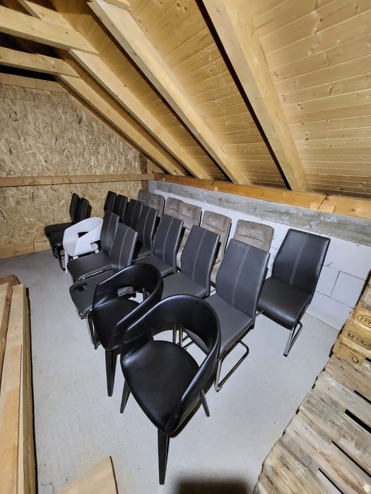 Set scaune moderne piele ecologică – stare foarte bună