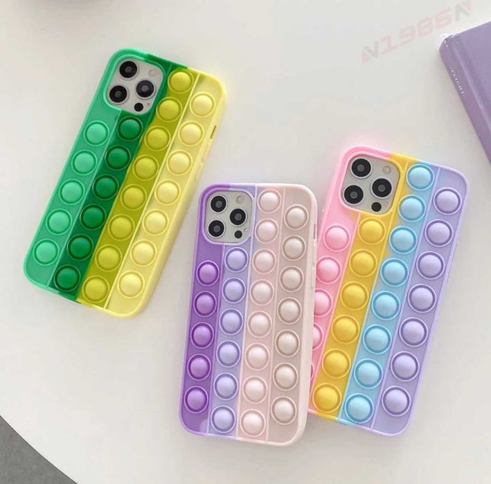 Husa silicon model POP IT pt. iPhone XS Max , 13 , 13 Pro , 13 Pro Max