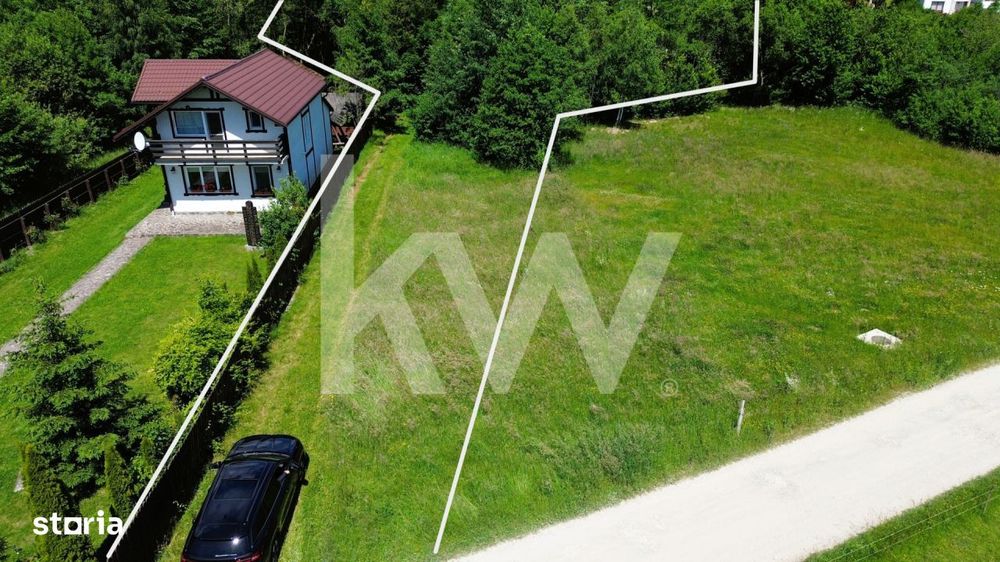 Teren intravilan 1173 mp cu utilitati si cabana in Predelut, Bran –