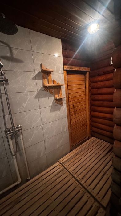 Баня из сруба, на дровах