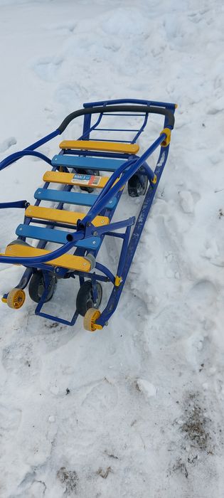 Санка выдвижное колёсами