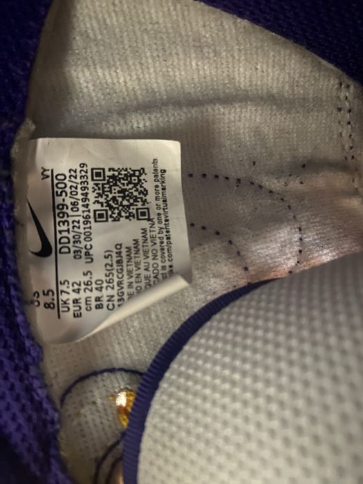 nike dunk high (Lakers)