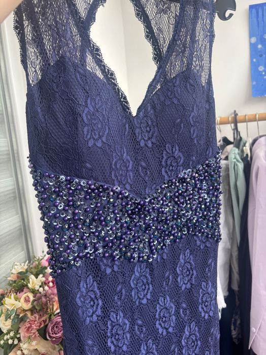 Тъмносиня официална рокля