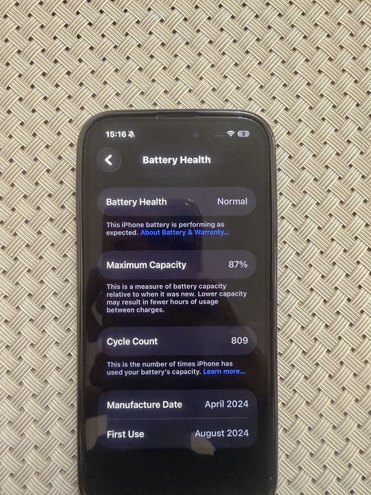 iPhone 15 Pro 128GB – Перфектен – Пълен комплект + Подаръци