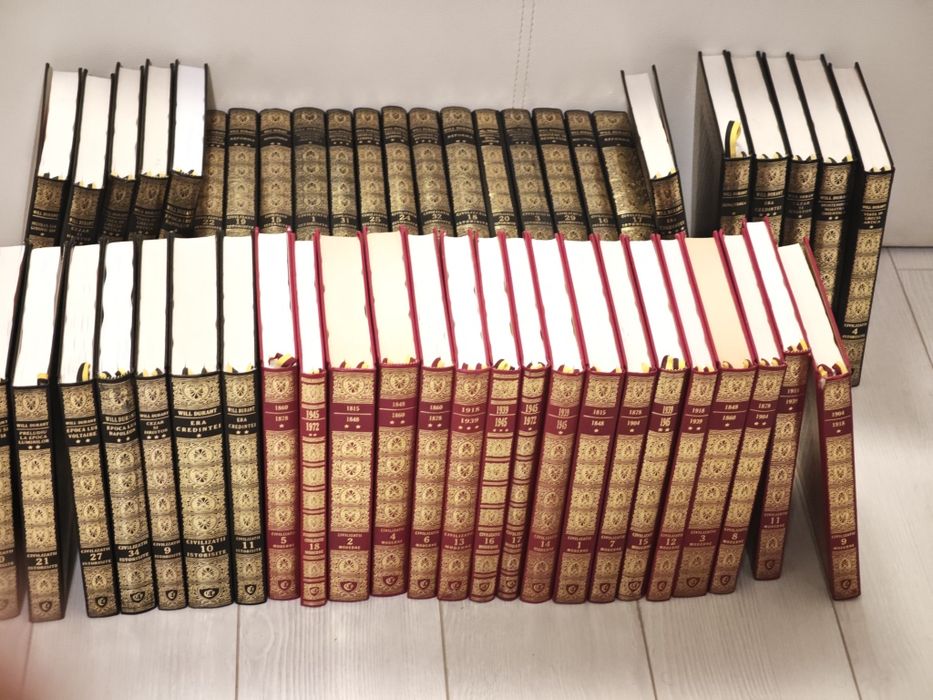 Set  Complet,Civilizații Istorisite, Moderne, Prietenii Cartii, Cartonat, Lux, 52 vol, Will Durant