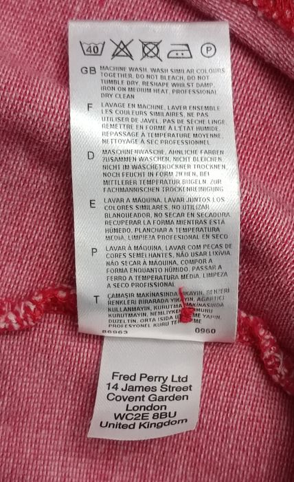 Fred Perry Polo Shirt оригинална тениска S памучна поло фланелка