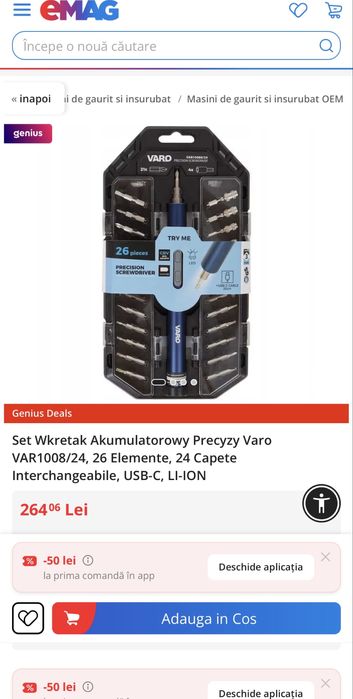 Surubelnita electrica VARO