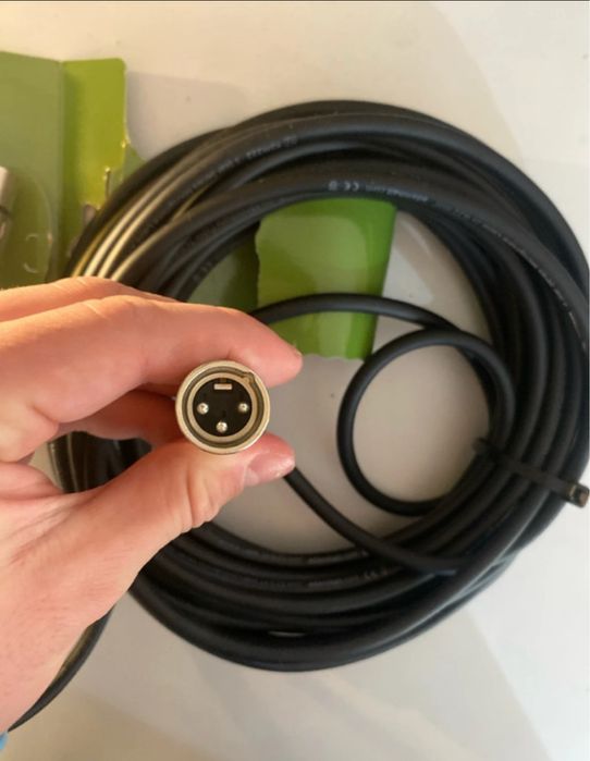 Cablu XLR nou nout casti/boxe/consola/dj 10M