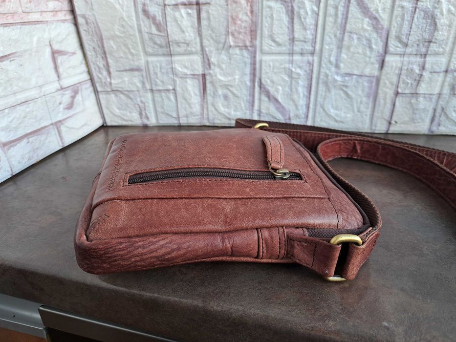 Мъжка чанта,малка кожена чантичка-естествена кожа