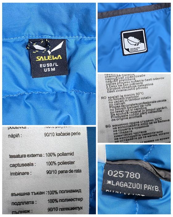 Vesta puf SALEWA Lagazuoi impermeabilă, mărimea L, sau Nr. 50 unisex