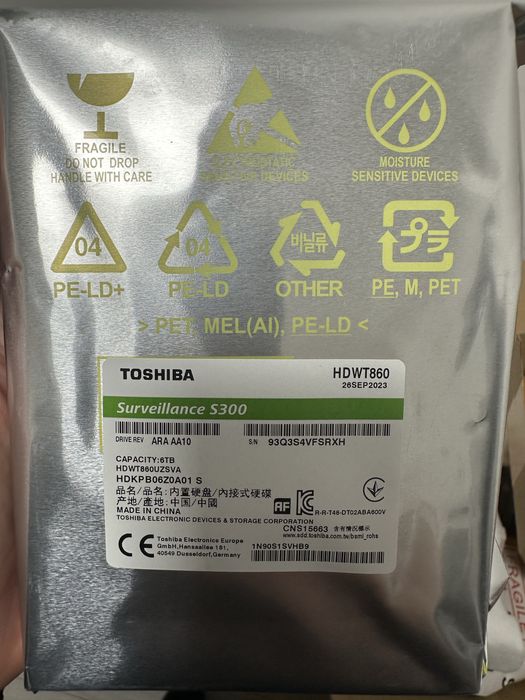 Toshiba 6tb sata hdd