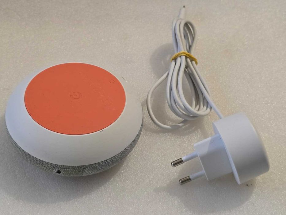 Boxa inteligenta Google Home Mini Gen 1, Wi-Fi, Bluetooth, Asistent Vocal, mufa MicroUSB, Gri