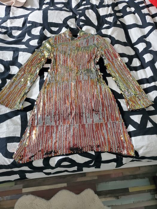 Rochie de ocazie cu paiete glamour