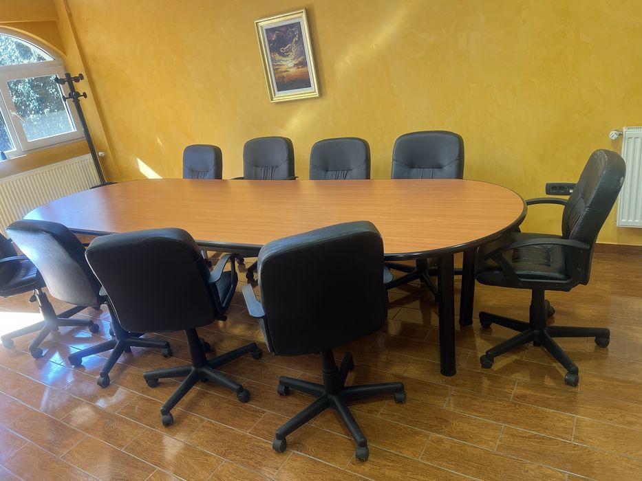 Masă conferință 350 cm / masă ședințe birou mare / masă meeting