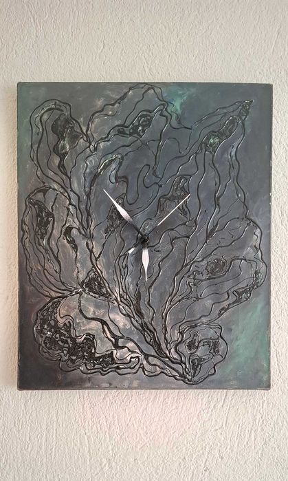 Авторски Стенен Часовник – Картина върху Платно