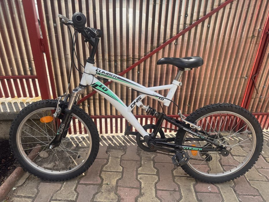 Bicicleta copii DHS Climber 1.0 cu 6 viteze si suspensie fata spate