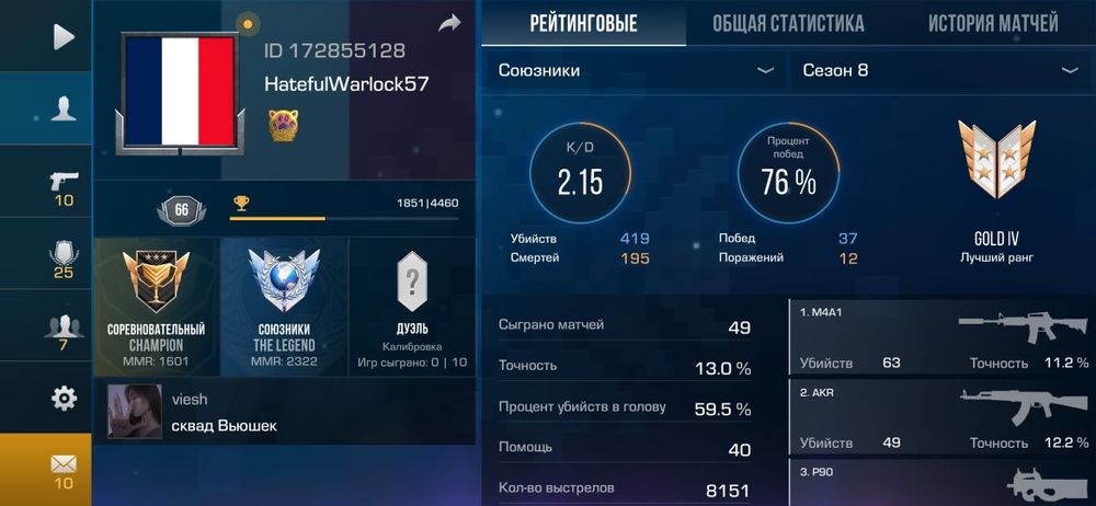 Продаётся аккаунт в Standoff 2