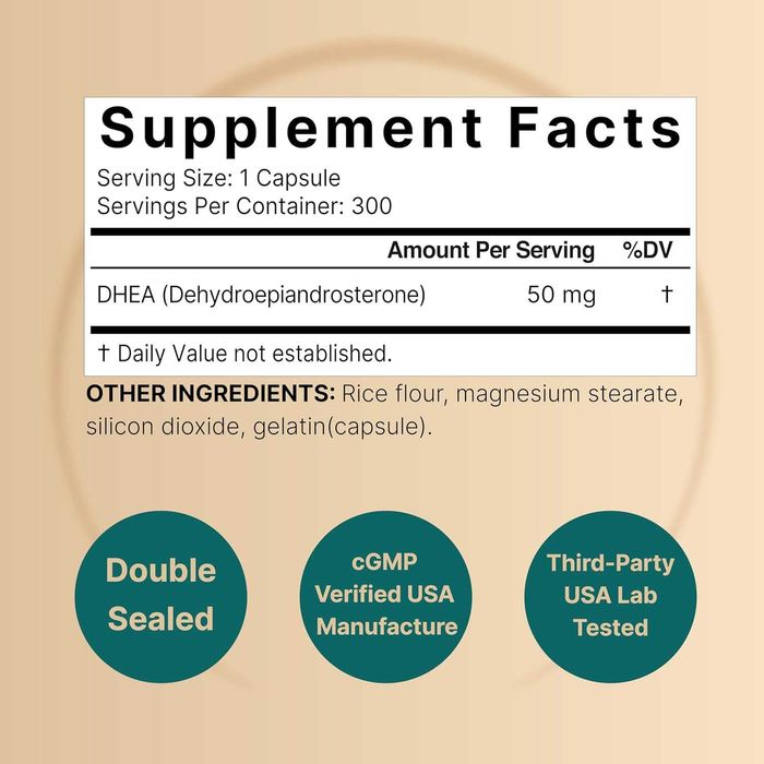 ДГЕА/ ДХЕА NatureBell DHEA 50mg for Men & Women 300 капсул Америка