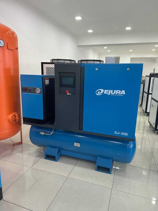 Винтовой компрессор 15 кВт (15 бар) Инверторный с осушителем и бак