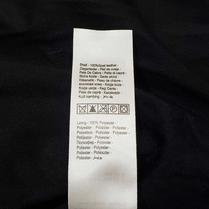 JACK & JONES Мъжко Кожено Яке Мото Естествена Кожа Като Ново S